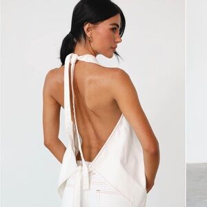 Hills Halter Top (Porcelain) - By Lioness